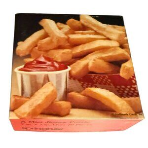 Mini Jigsaw Puzzle French Fries & Ketchup 7" PZL7178 70+ Pieces By Springbok